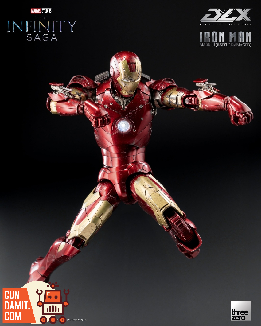 threezero アイアンマンマーク3 Amazon.com: Marvel Infinity Saga: Iron Man Mark 3 Deluxe 1:12