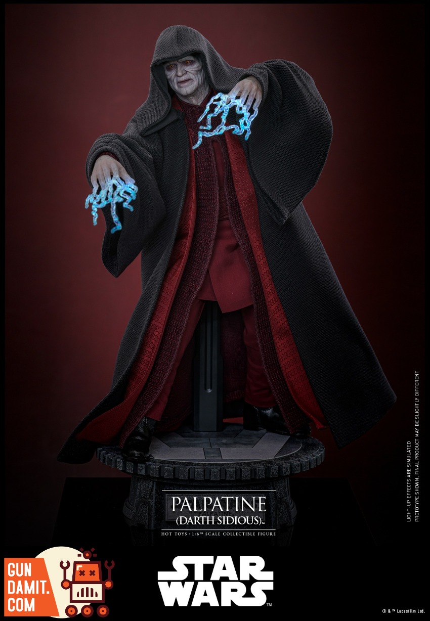 Hot Toys MMS805 Palpatine Darth Sidious Figure | GunDamit.com