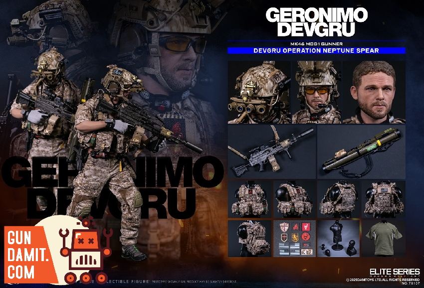 DAMTOYS DEVGRU Operation Neptune Spear GERONIMO | GunDamit.com