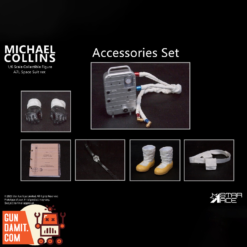 [Pre-Order] Star Ace Toys 1/6 SA0158 Apollo 11 Michael Collins Accessories Set
