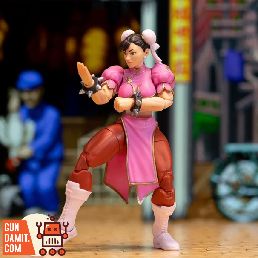 Jada Toys 1/12 Ultra Street Fighter II SDCC Chun Li Pink Limited Version