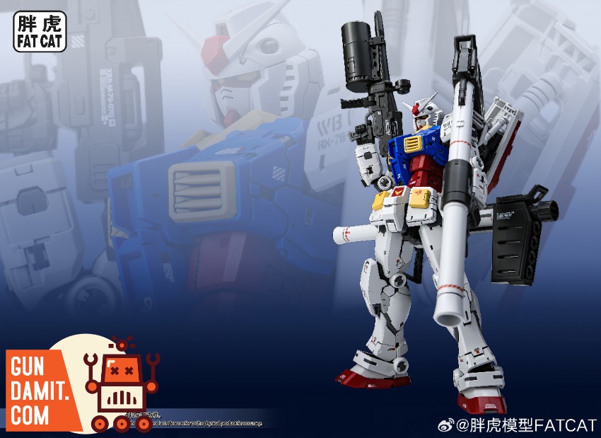 RG拡大版 1/100 RX-78 ガンダム FAT CAT 全塗装完成品 ① Fat Cat 1/100 Yuanzu Model Kit - GunDamit Store