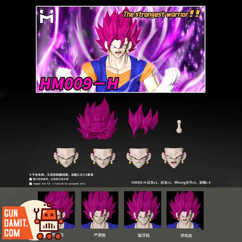 [Pre-Order] HM Studio 1/12 HM009-H The Strongest Warrior Head Carving Accessories