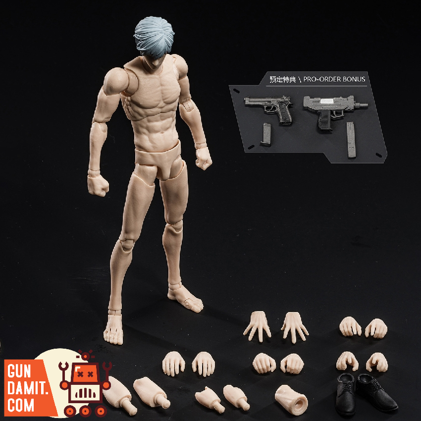 VTOYS X BMS 1/12 VB002 Figure Body One White Skin Version