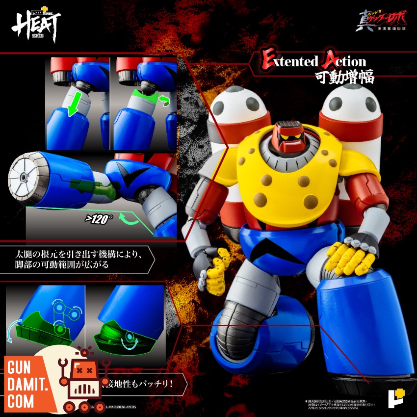コミック・アニメ POSE+ L HEAT GETTER POSEIDON Pose Toy Getter Poseidon Metal Heat Series | GunDamit.com