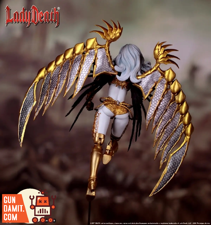 Executive Replicas 1/12 Gold Lady Death Figure | GunDamit.com