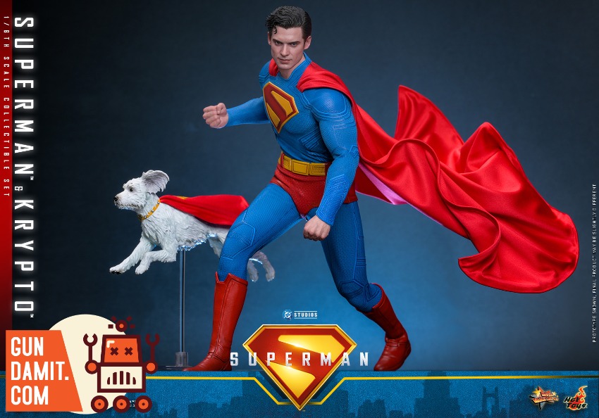 ホットトイズMMS812スーパーマン＆クリプト Superman Krypto Hot Toys 1/6 MMS812 Superman Superman & Krypto Set of 2 - GunDamit