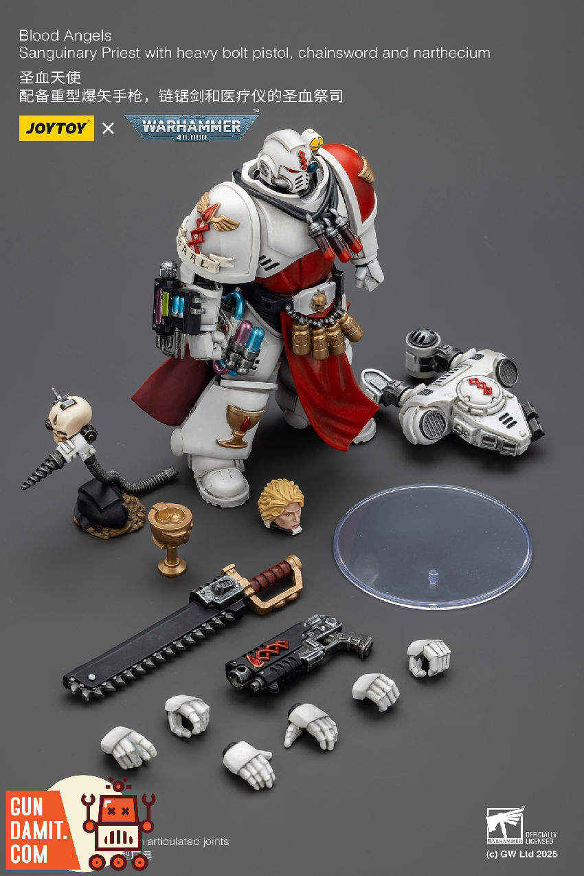 JoyToy JT01789 1/18 Warhammer 40k Blood Angels Sanguinary Priest