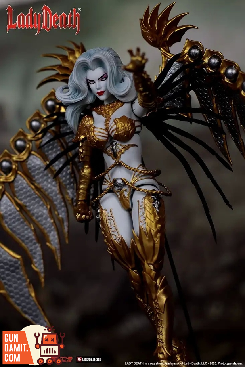 Executive Replicas 1/12 Gold Lady Death Figure | GunDamit.com
