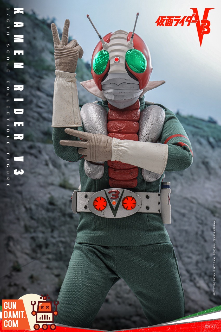 HotToys 1/6 TMS162B Kamen Rider V3 Shiro Kazami Special Ed