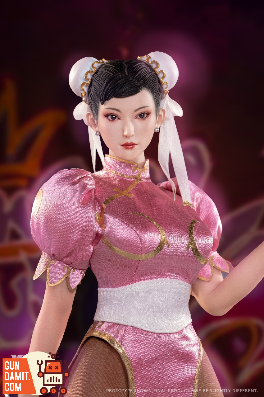 ☆Suelyn☆ Star Man 1/6 MS-015B Female Fighter Chun-li Pink Version