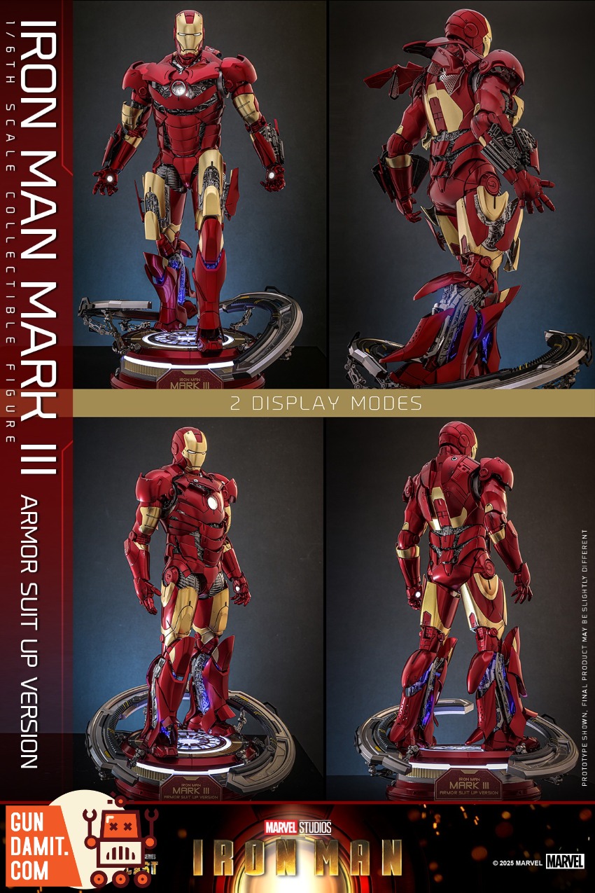 アクセサリー TONY HotToys 1/6 MMS825D72B Superior Iron Man Tony Starks Mark 3