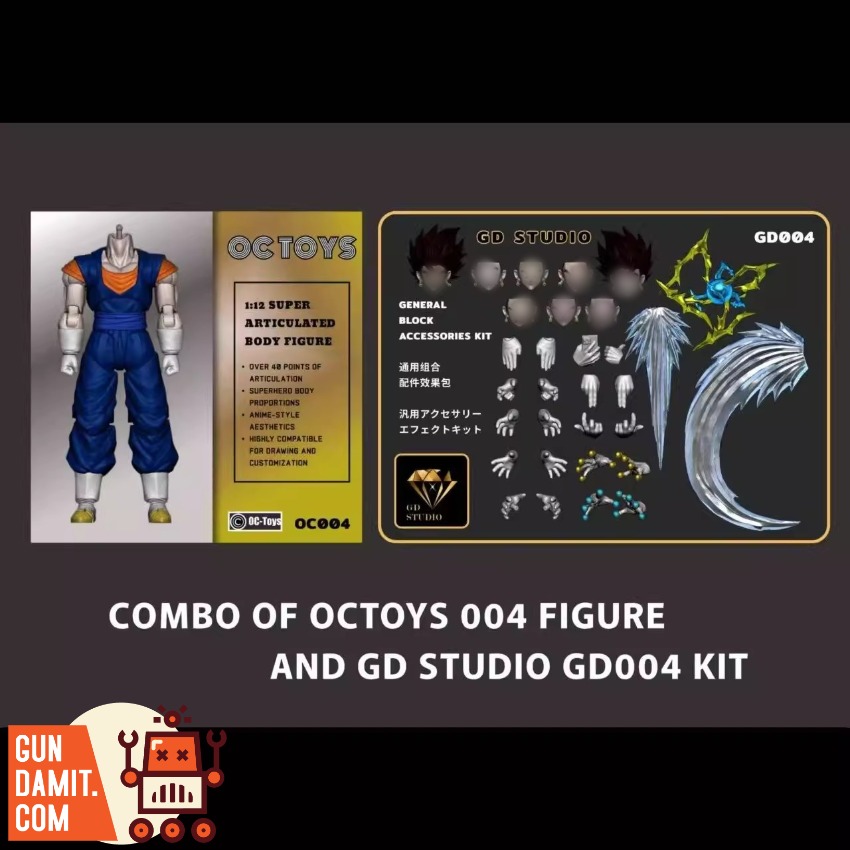 OC TOYS 1/12 004 Wukong Body & GD Studio GD004 Accessories Package