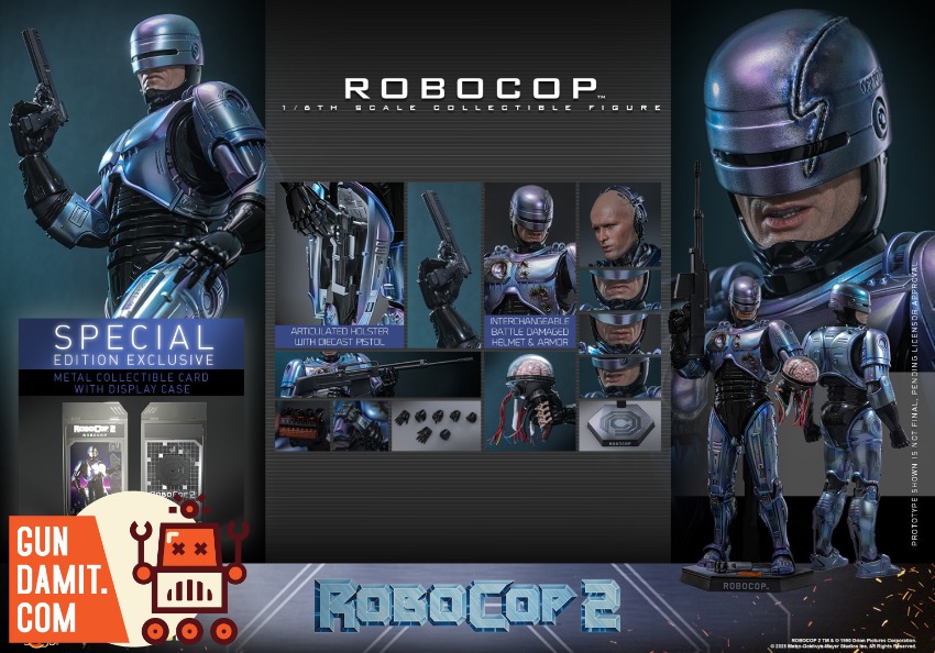 HotToys 1/6 MMS827D74B RoboCop 2 RoboCop Special Edition Exclusive