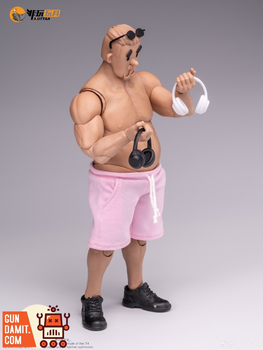 Nottaa Collection 1/12 Middle-Aged Square Head Man One-piece