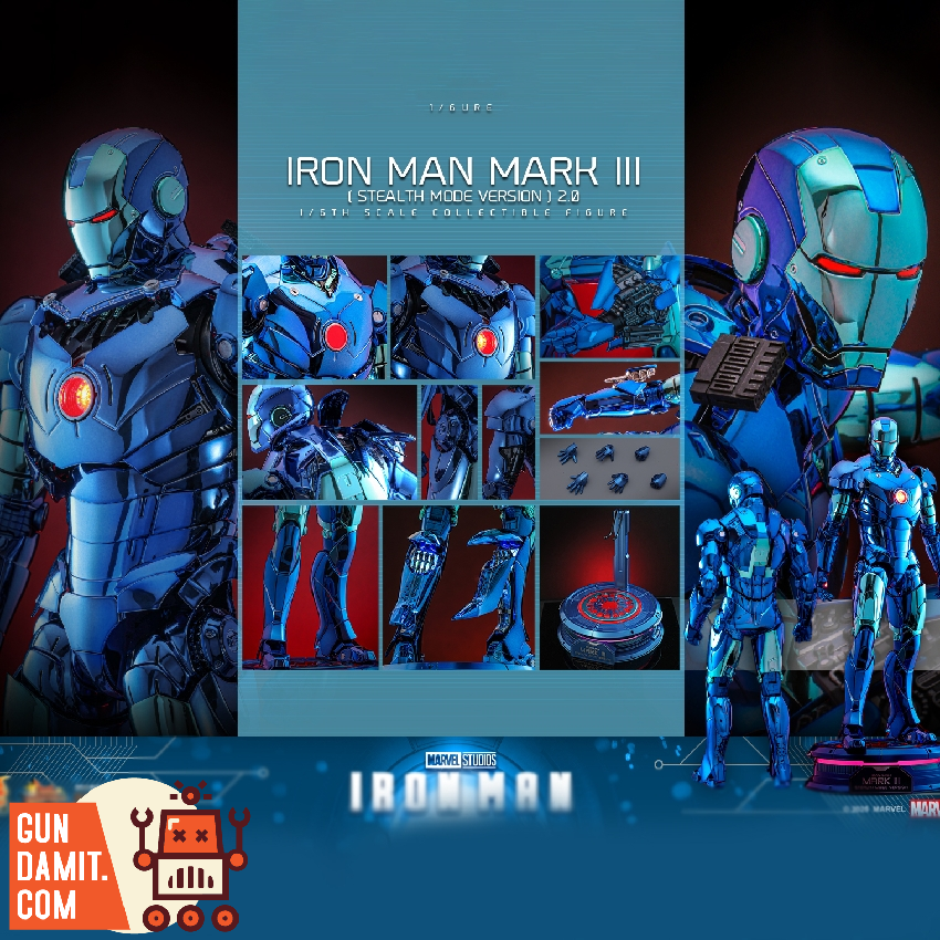 HotToys 1/6 MMS814D71 Iron Man Mark III Stealth | GunDamit.com