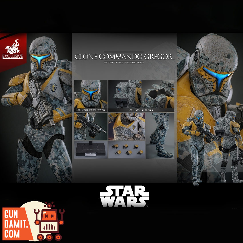 HotToys 1/6 TMS155 Star Wars: The Clone Wars Clone Commando Gregor Limited Edition