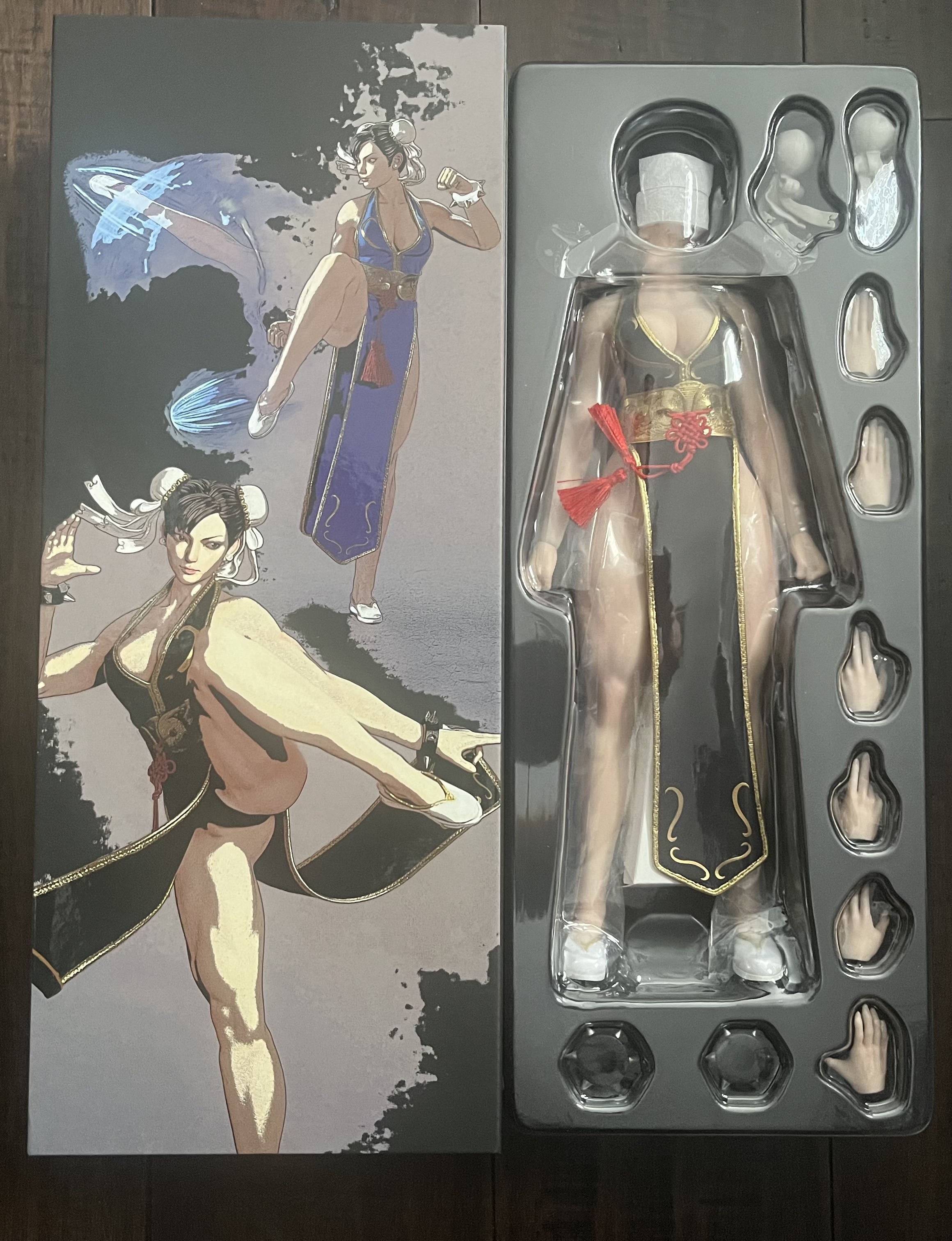 PLAY TOY 1/6 格闘の女神春麗2.0 P023A 可動 フィギュア 黒 PLAY TOY 1/6 格闘の女神春麗2.0 P023A 可動 フィギュア 黒