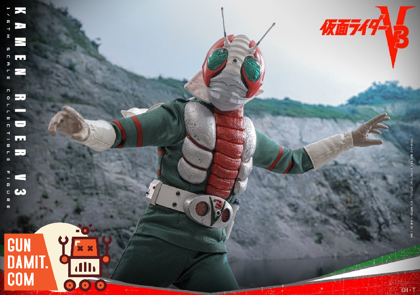 HotToys 1/6 TMS162 Masked Rider V3 Kazami Shiro Double