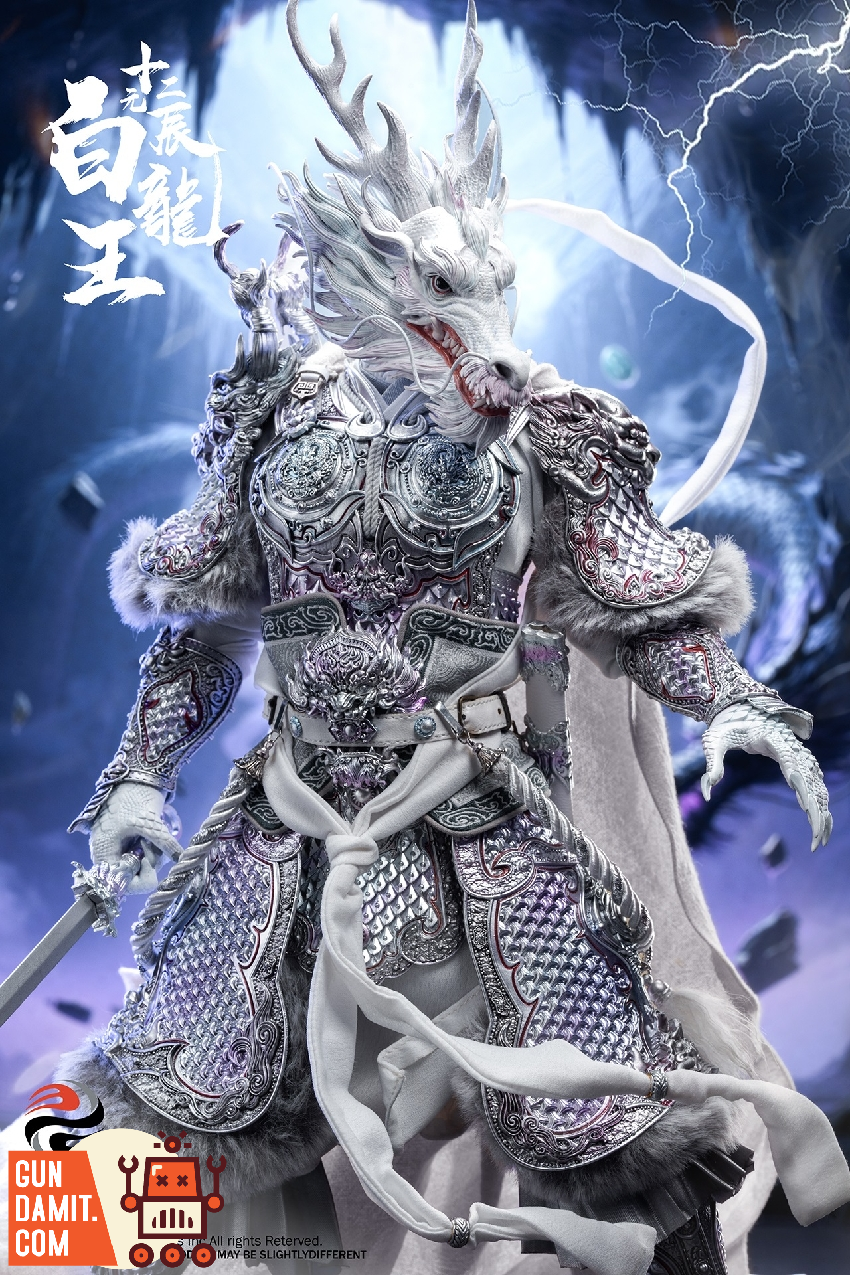 303TOYS 1/6 YC002 The Twelve Zodiac White Dragon King