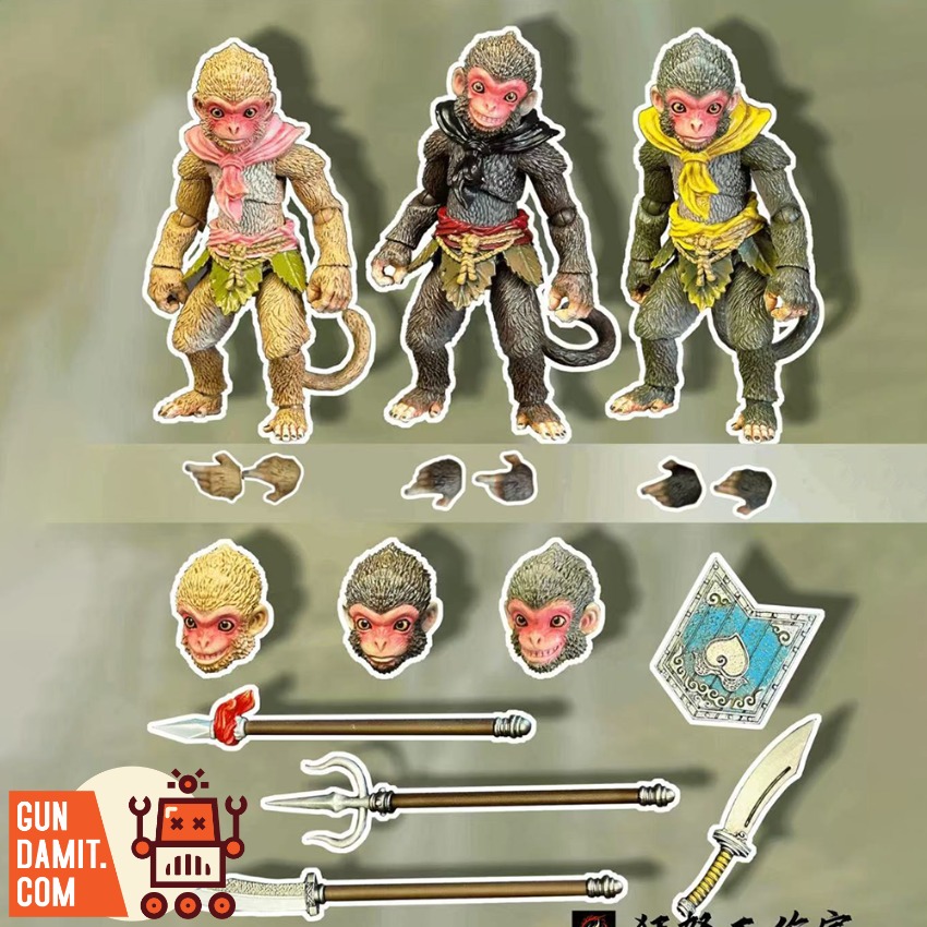 Fury Toys 1/12 Flower-Fruit Mountain Monkey Iron Thorn Army Set of 3