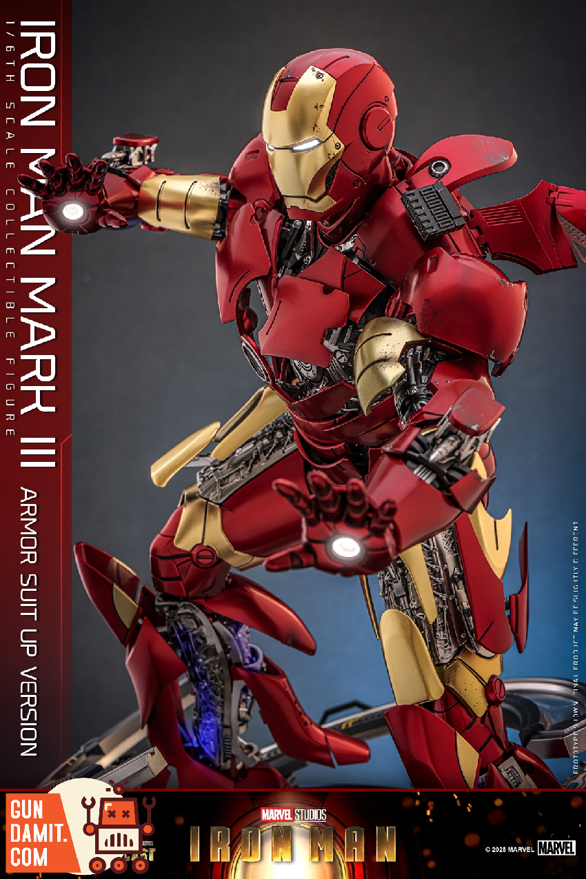 HotToys 1/6 MMS825D72 Iron Man Mark 3 Armor Suit Up | GunDamit.com