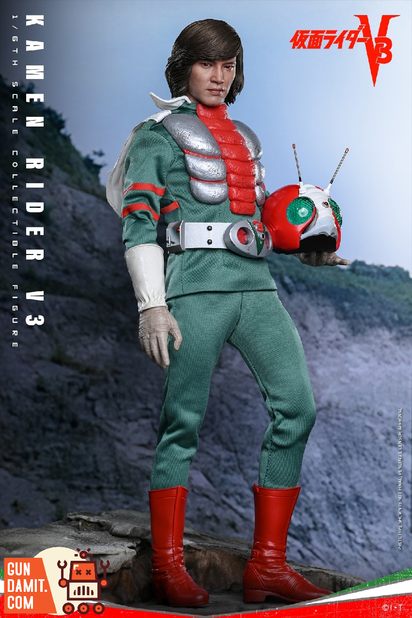 HotToys 1/6 TMS162 Masked Rider V3 Kazami Shiro Double-headed