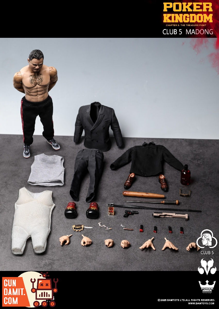 DAMTOYS 1/6 GK030-A Poker Kingdom Club 5 Ma Dong - GunDamit