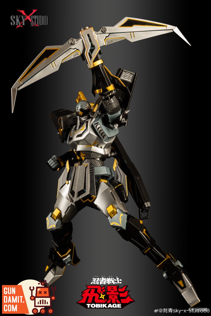 Sky X Studio SXD-16 忍者戦士 飛影 黒金 Tobikage Sky X Studio SXD-16 Ninja Robot Black Tobikage - Bombusbee