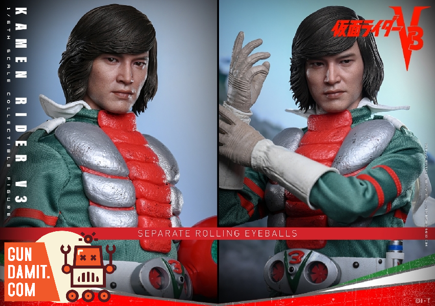 HotToys 1/6 TMS162 Masked Rider V3 Kazami Shiro Double