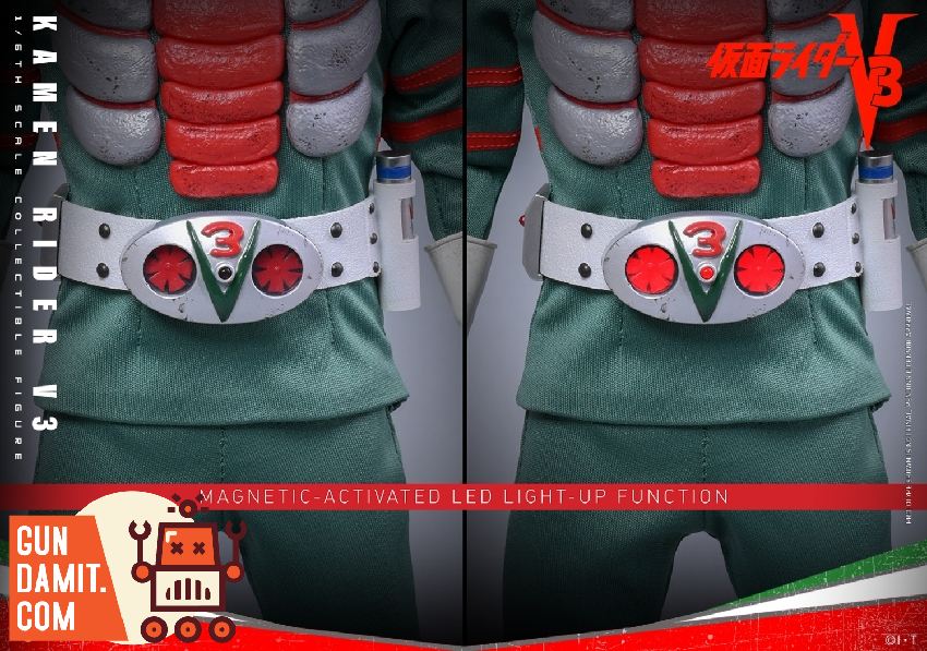 MGA様 HotToys 1/6 TMS162 Masked Rider V3 Kazami Shiro Double