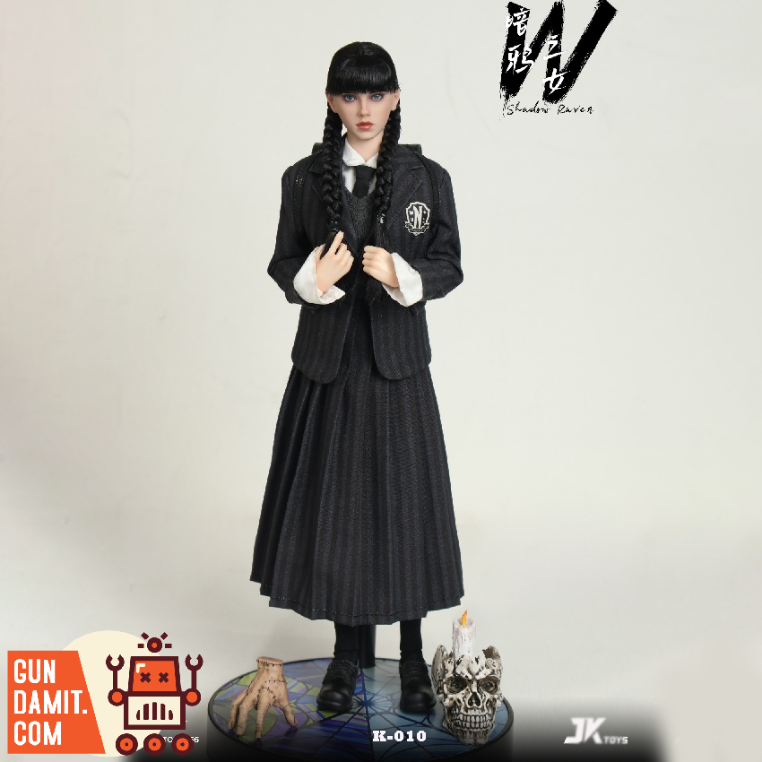JKTOYS 1/6 メイデン ウェンズデー コスプレ版 K-010 Reviews of JKTOYS 1/6 K-010 Shadow Raven Maiden Wednesday Cosplay