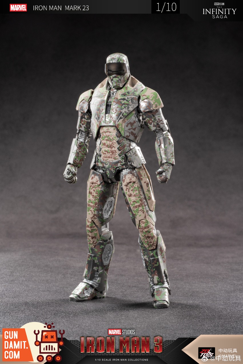 ZT Toys 1/10 Marvel Iron Man 3 MK23 Shadow Edition | GunDamit.com
