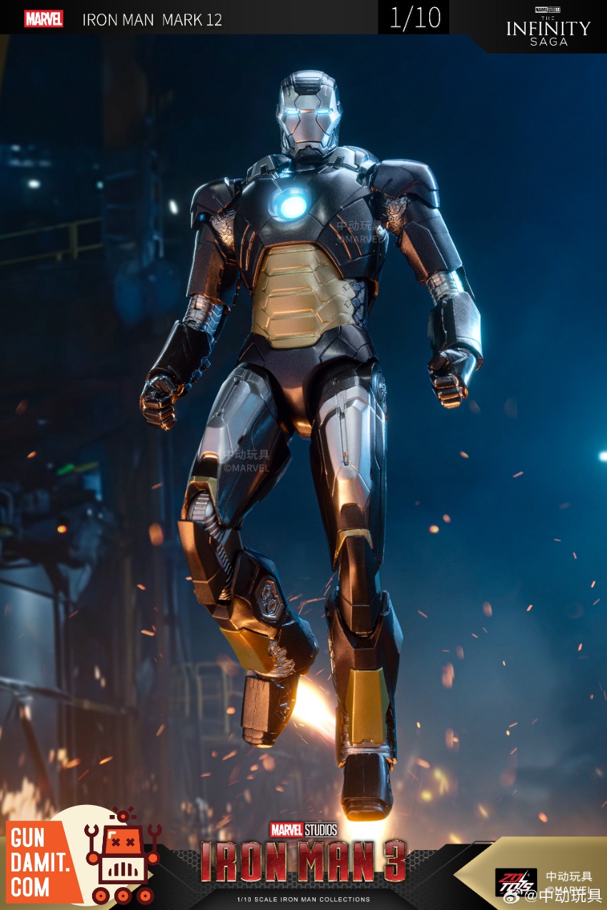 その他 marvel ZT Toys 1/10 Marvel X-Series Iron Man 3 Iron Man MK9