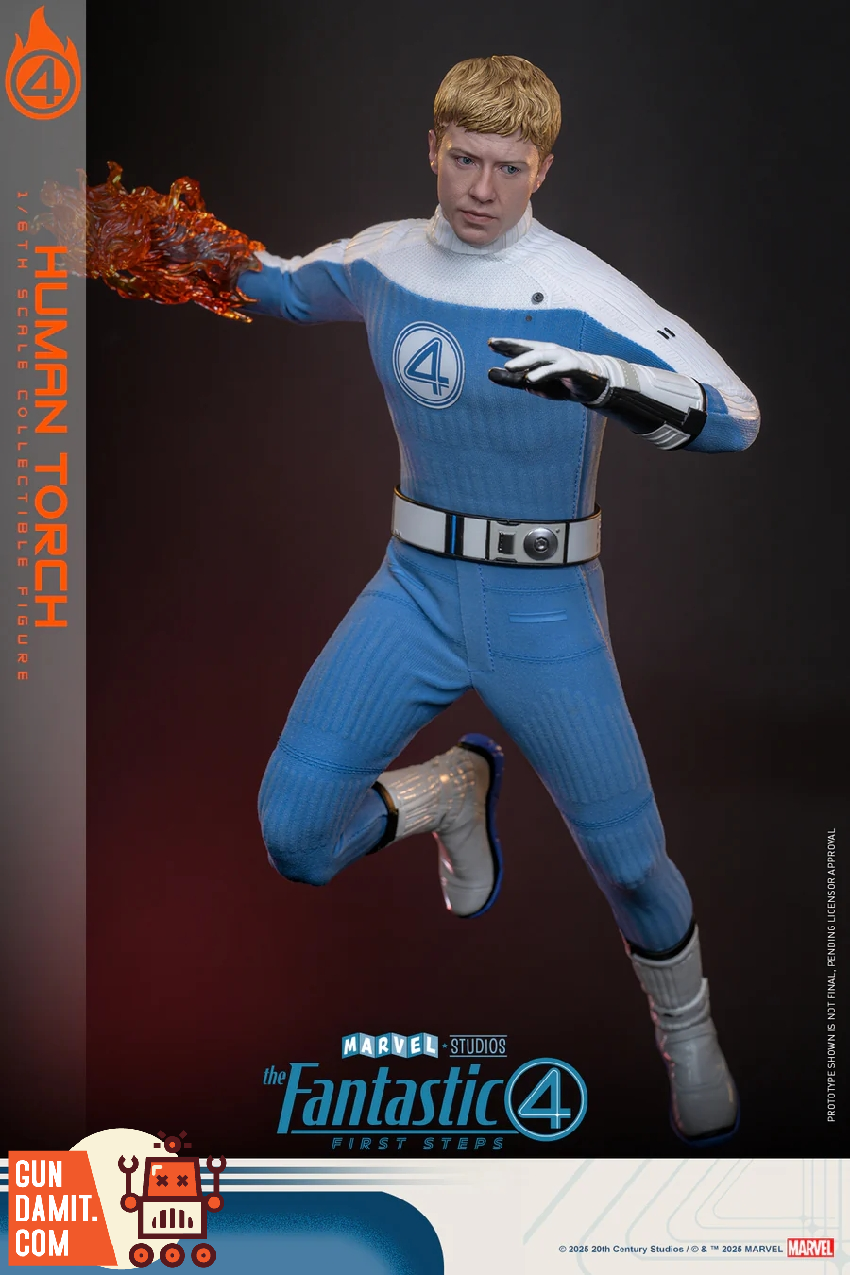 HotToys 1/6 MMS829 The Fantastic Four: First Steps Human Torch