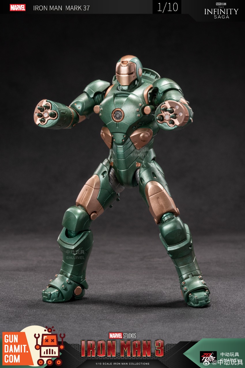 ZT Toys 1/10 Marvel X-Series Iron Man 3 Iron Man MK37 Hammerhead Shark, image size:850x1274