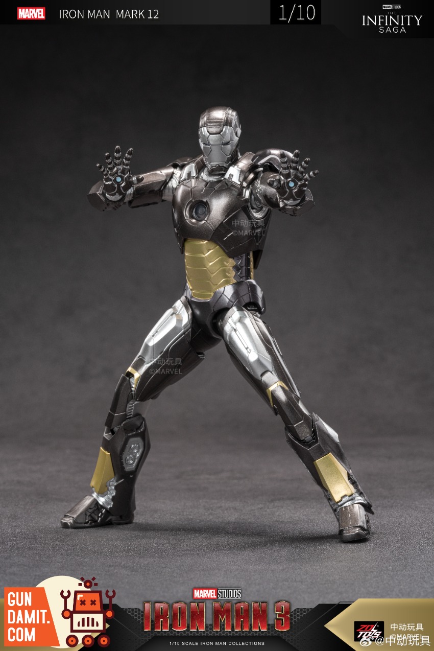 ZT Toys 1/10 Marvel X-Series Iron Man 3 Iron Man MK12 - GunDamit Store