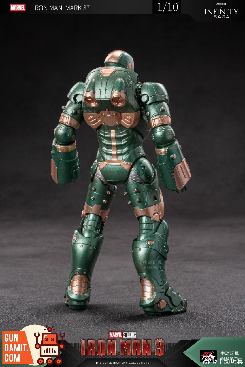 ZT Toys 1/10 Marvel X-Series Iron Man 3 Iron Man MK37 Hammerhead Shark -  GunDamit Store, image size:850x1274