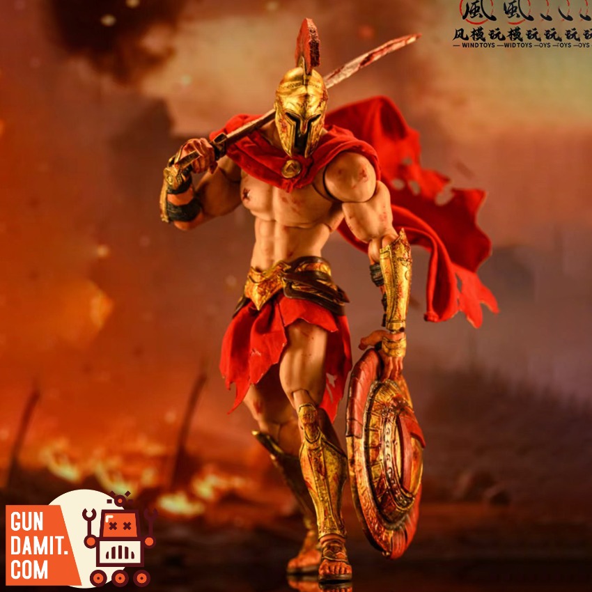 Wind Toys 1/12 FMW004 Eternal War Soul series King Leonidas I of Sparta Bloodstains Version