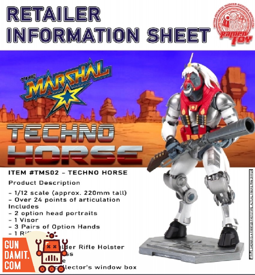 Ramen Toy 1/12 TMS02 The Marshal BraveStarr Techno Horse
