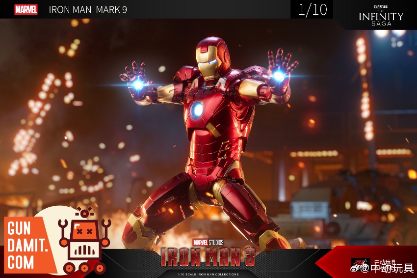 ZT Toys 1/10 Marvel X-Series Iron Man 3 Iron Man MK9 - GunDamit Store
