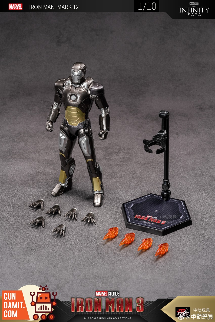 その他 marvel ZT Toys 1/10 Marvel X-Series Iron Man 3 Iron Man MK9
