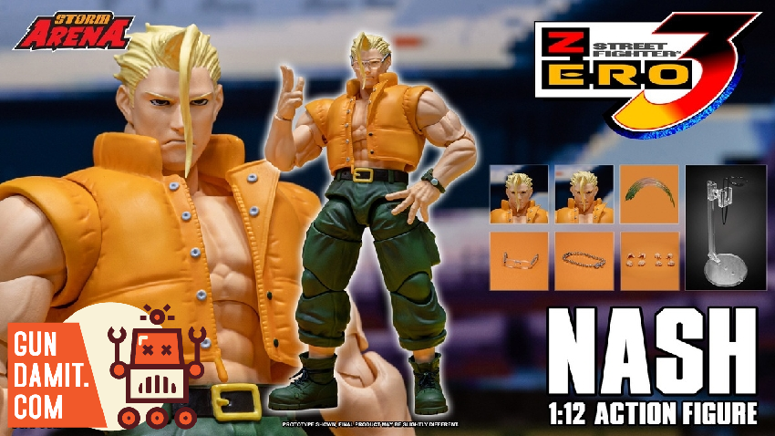 Storm toys 1/12 ストリートファイター ナッシュ SFSA05 Storm Toys 1/12 SFSA05 Street Fighter 3 Zero Nash | GunDamit.com