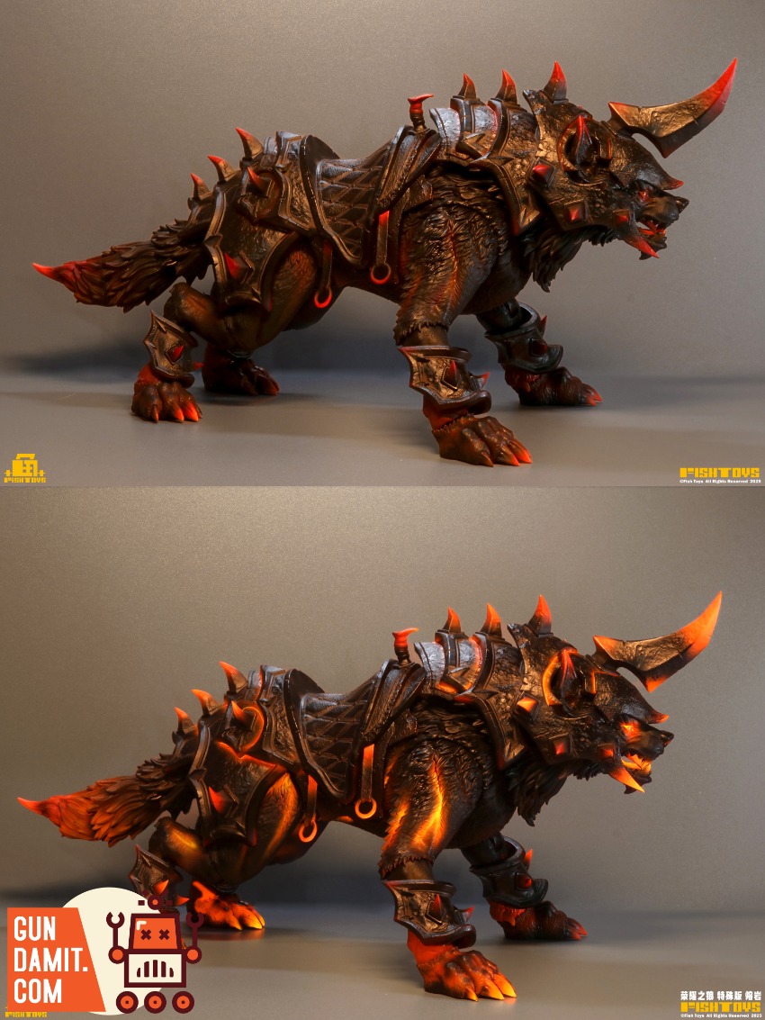 Fish Toys HY-032 Glory Wolf Special Edition Lava Action Figure