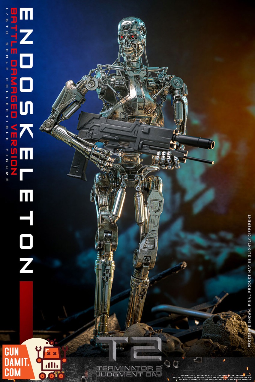 Hot Toys 1/6 MMS840D77 Terminator 2 T-800 Endoskeleton | GunDamit.com