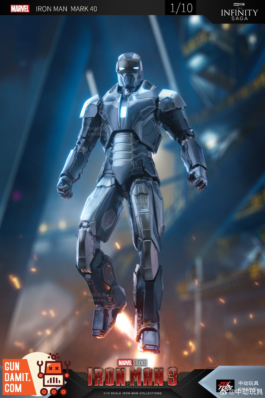 ZT Toys 1/10 Iron Man MK40 Action Figure | GunDamit.com