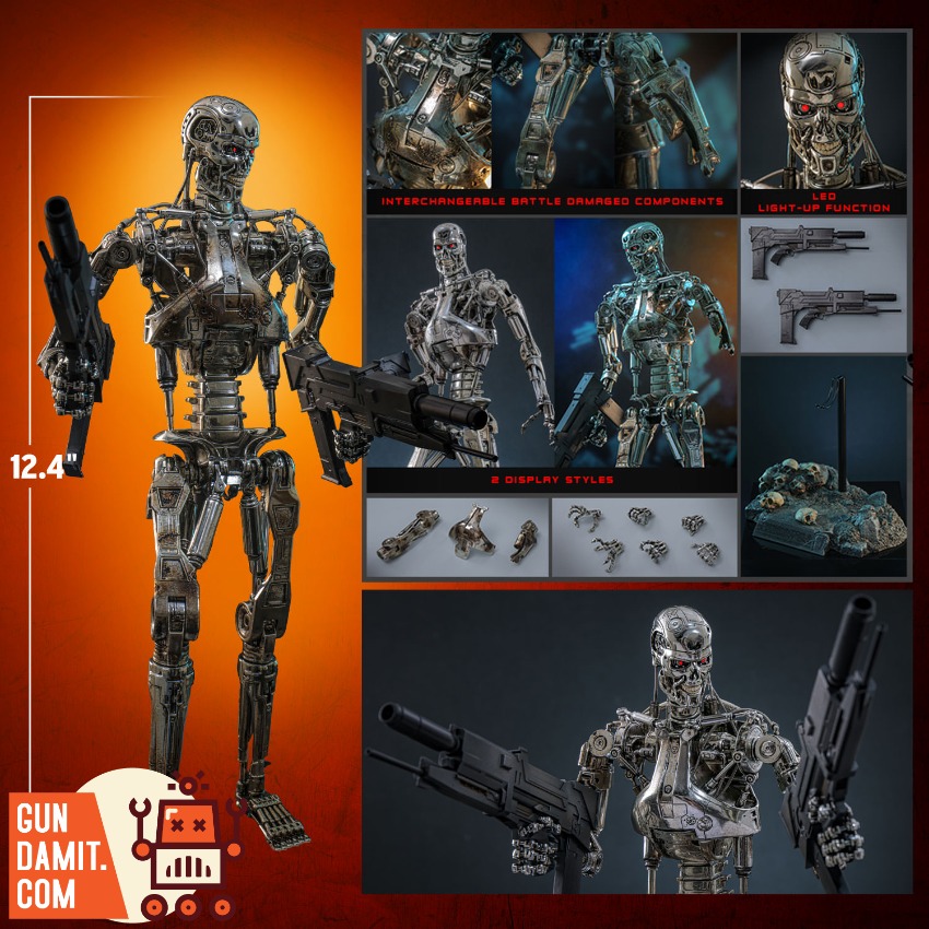 Hot Toys 1/6 MMS840D77 Terminator 2 T-800 Endoskeleton | GunDamit.com