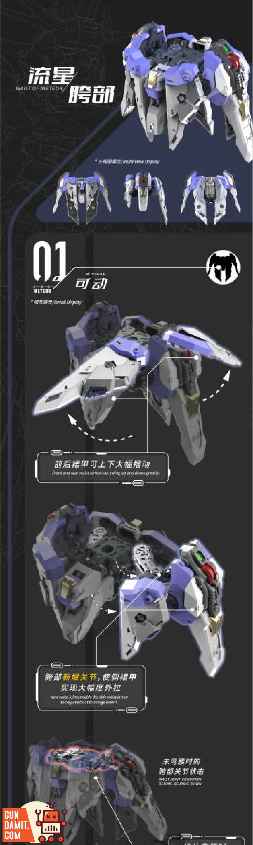 METEORページ MoYuDrivingForce - 01 - Meteor Supporting Unit 1/144 – USA Gundam