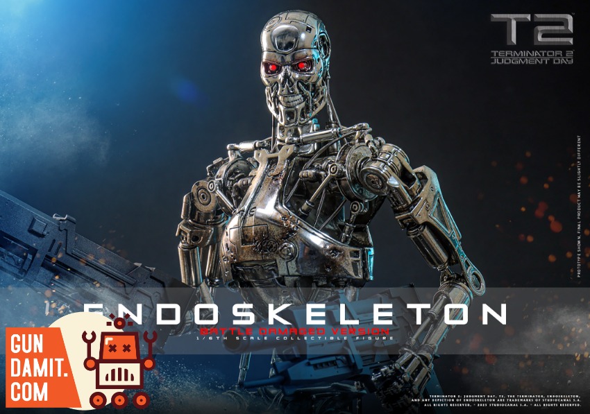 Hot Toys 1/6 MMS840D77 Terminator 2 T-800 Endoskeleton | GunDamit.com