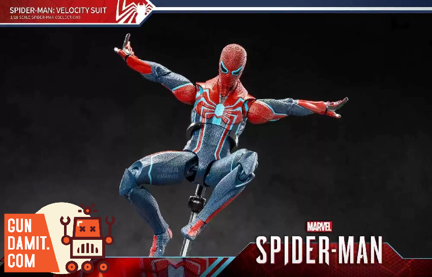 スパイダーマン ベロシティースーツ 1/10 スタチュー Marvel's Spider